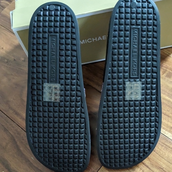 Michael Michael Kors Gilmore Pixie Fine Glitter Slides Size 10 New in Box ❤️ - Picture 4 of 6